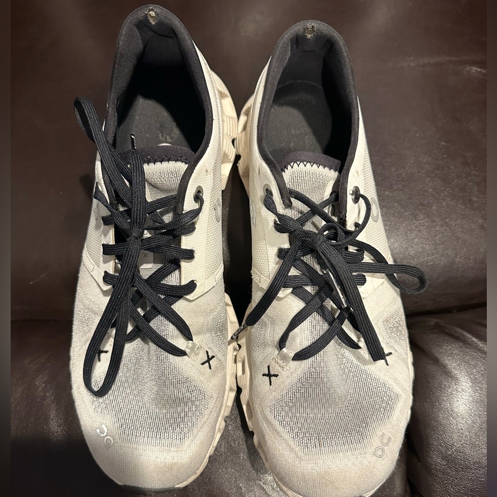 On Running Gray and Black Athletic Shoes